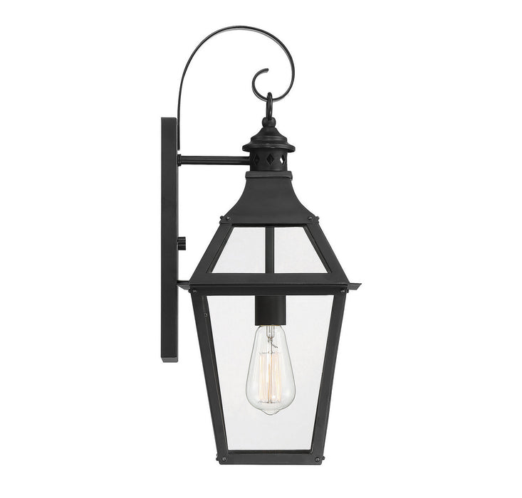 Savoy House 5-721-153 One Light Wall Sconce, Black with Gold Highlights