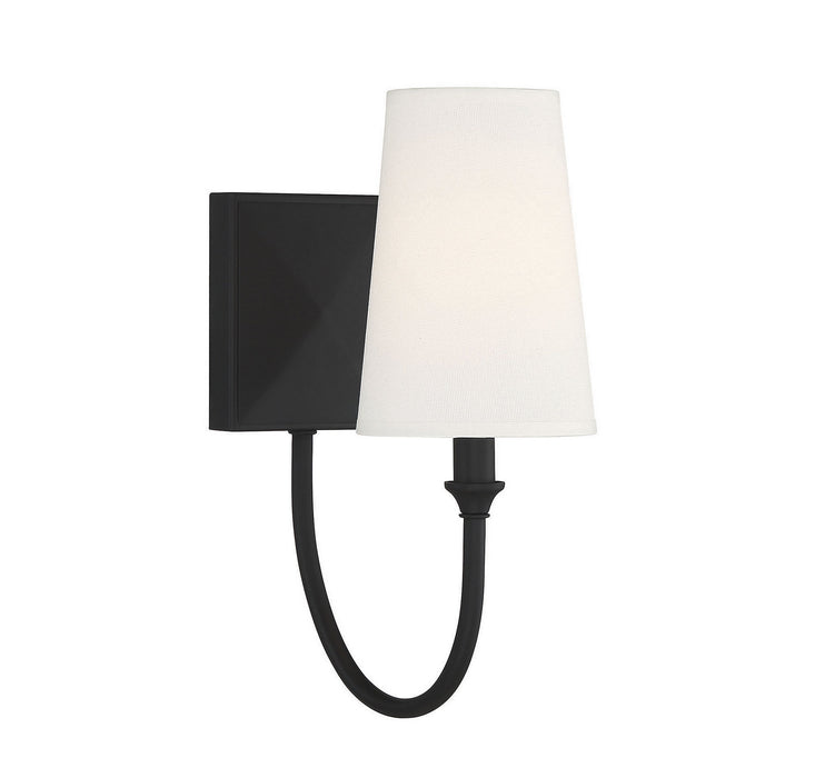 Savoy House 9-2542-1-89 One Light Wall Sconce, Matte Black
