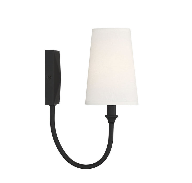 Savoy House 9-2542-1-89 One Light Wall Sconce, Matte Black