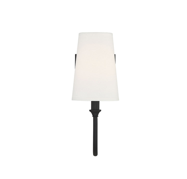 Savoy House 9-2542-1-89 One Light Wall Sconce, Matte Black