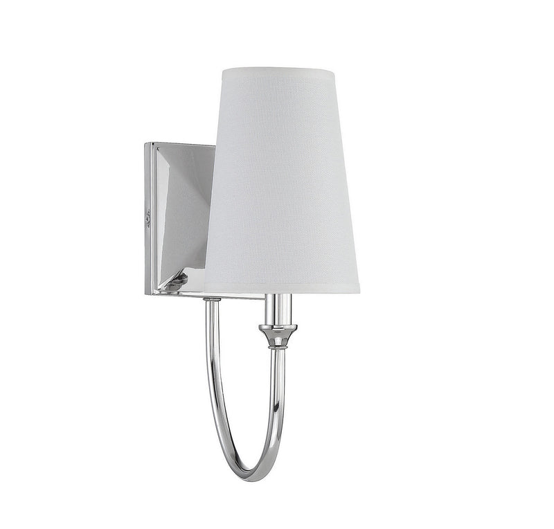 Savoy House 9-2542-1-109 One Light Wall Sconce, Polished Nickel