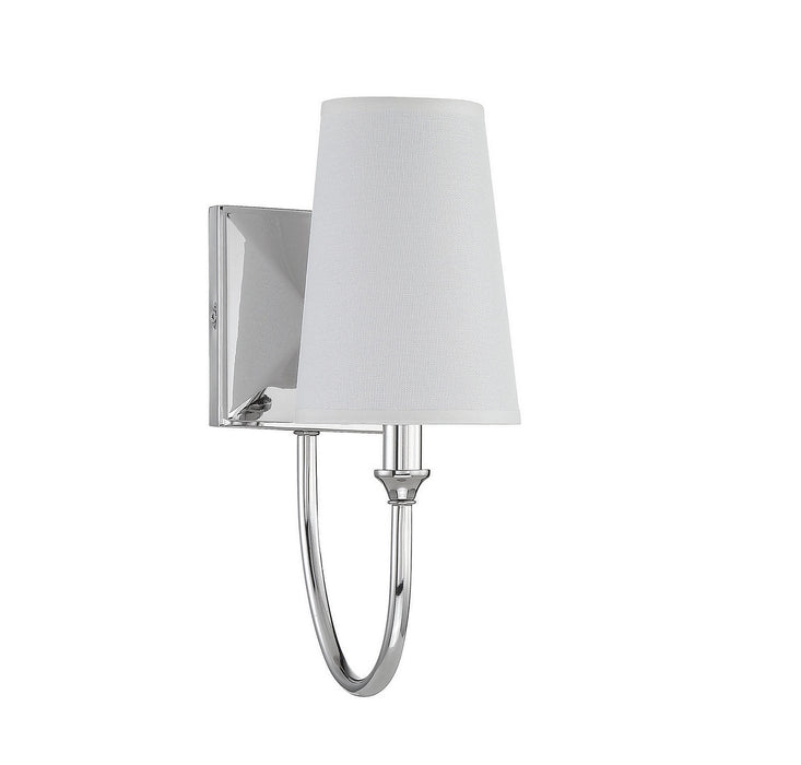 Savoy House 9-2542-1-109 One Light Wall Sconce, Polished Nickel