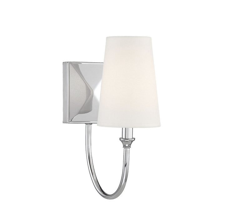 Savoy House 9-2542-1-109 One Light Wall Sconce, Polished Nickel
