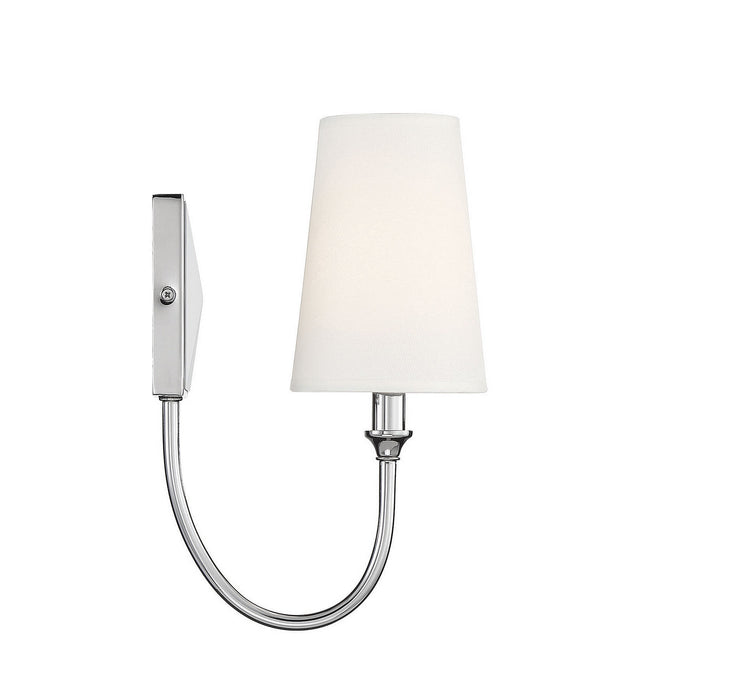 Savoy House 9-2542-1-109 One Light Wall Sconce, Polished Nickel