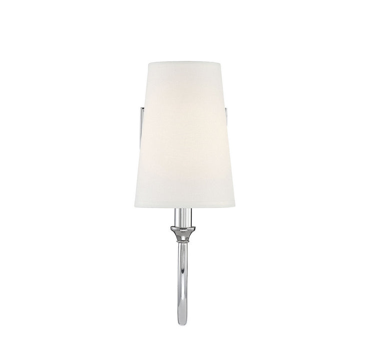 Savoy House 9-2542-1-109 One Light Wall Sconce, Polished Nickel