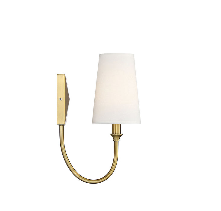 Savoy House 9-2542-1-322 One Light Wall Sconce, Warm Brass
