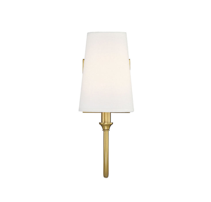 Savoy House 9-2542-1-322 One Light Wall Sconce, Warm Brass