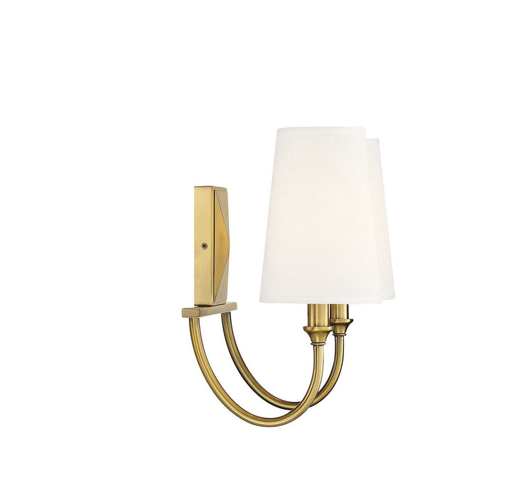 Savoy House 8-2542-2-322 Two Light Bath Bar, Warm Brass
