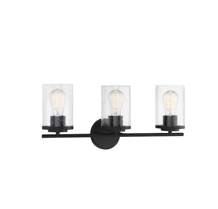 Savoy House 8-8020-3-BK Three Light Bath Bar, Matte Black