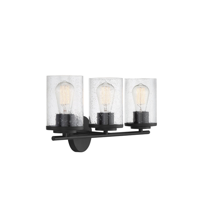 Savoy House 8-8020-3-BK Three Light Bath Bar, Matte Black