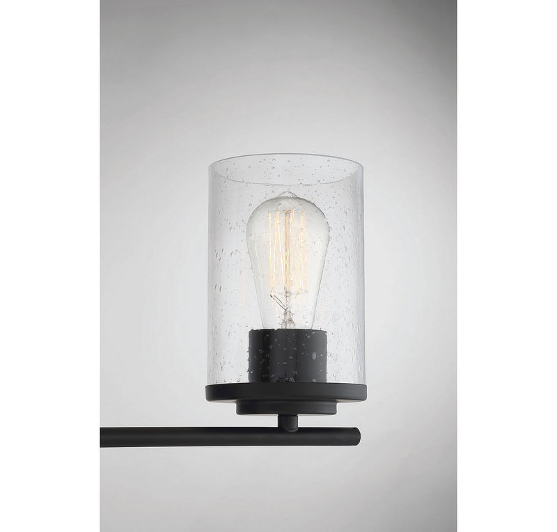Savoy House 8-8020-3-BK Three Light Bath Bar, Matte Black