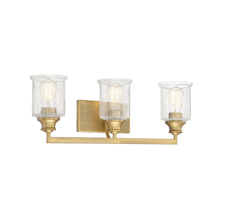 Savoy House 8-1972-3-322 Three Light Bath Bar, Warm Brass