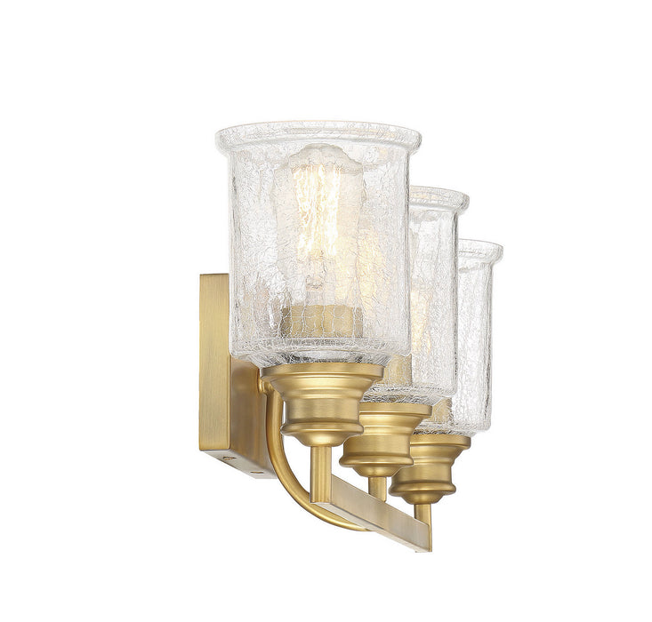 Savoy House 8-1972-3-322 Three Light Bath Bar, Warm Brass