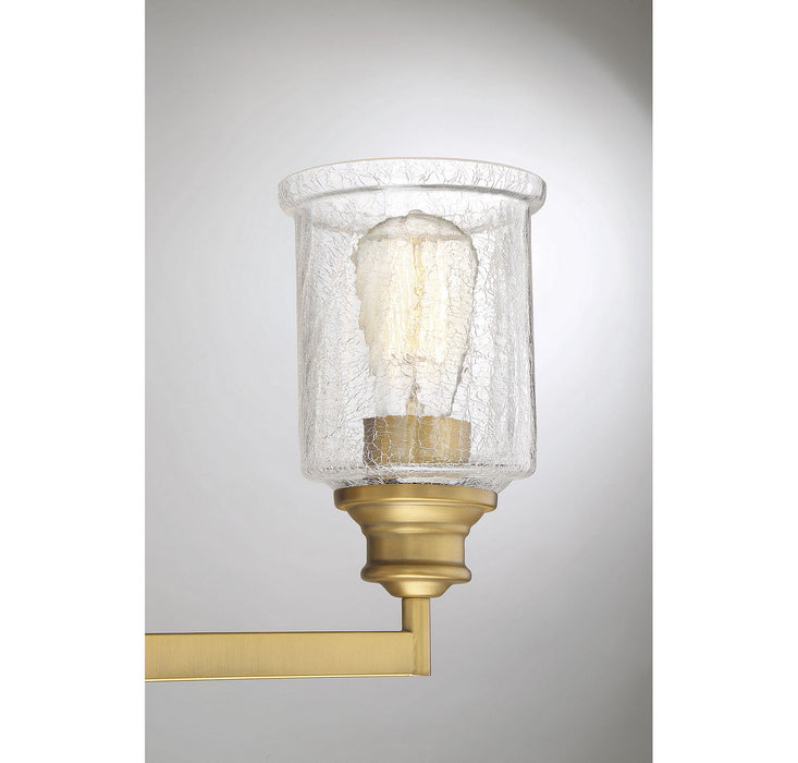 Savoy House 8-1972-3-322 Three Light Bath Bar, Warm Brass