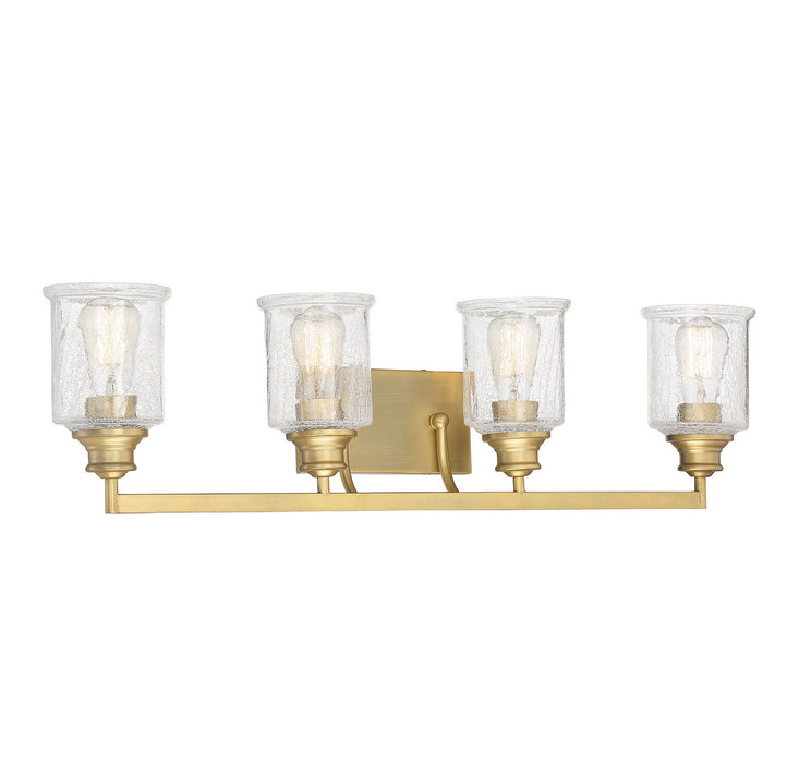 Savoy House 8-1972-4-322 Four Light Bath Bar, Warm Brass