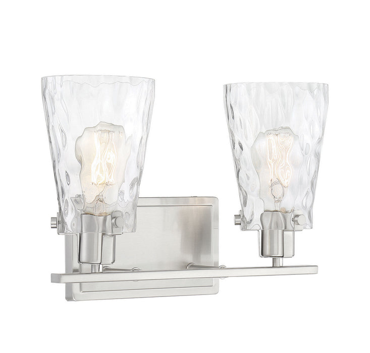 Savoy House 8-4508-2-SN Two Light Bath Bar, Satin Nickel