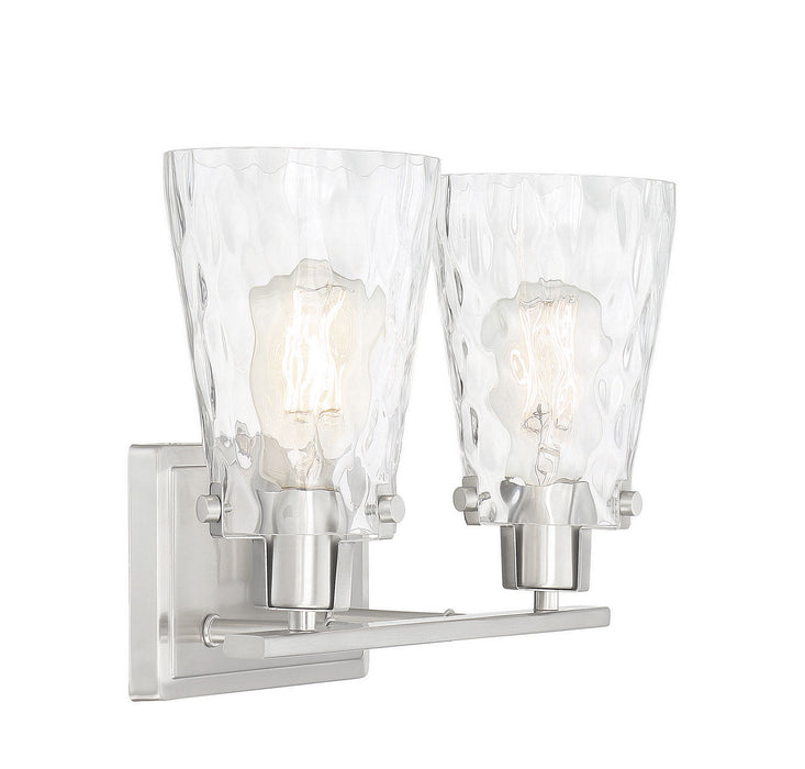 Savoy House 8-4508-2-SN Two Light Bath Bar, Satin Nickel