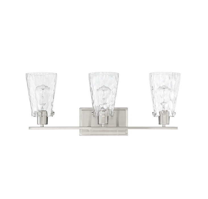 Savoy House 8-4508-3-SN Three Light Bath Bar, Satin Nickel