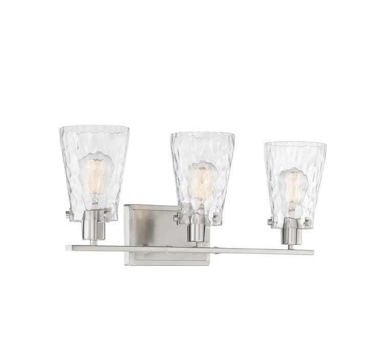 Savoy House 8-4508-3-SN Three Light Bath Bar, Satin Nickel