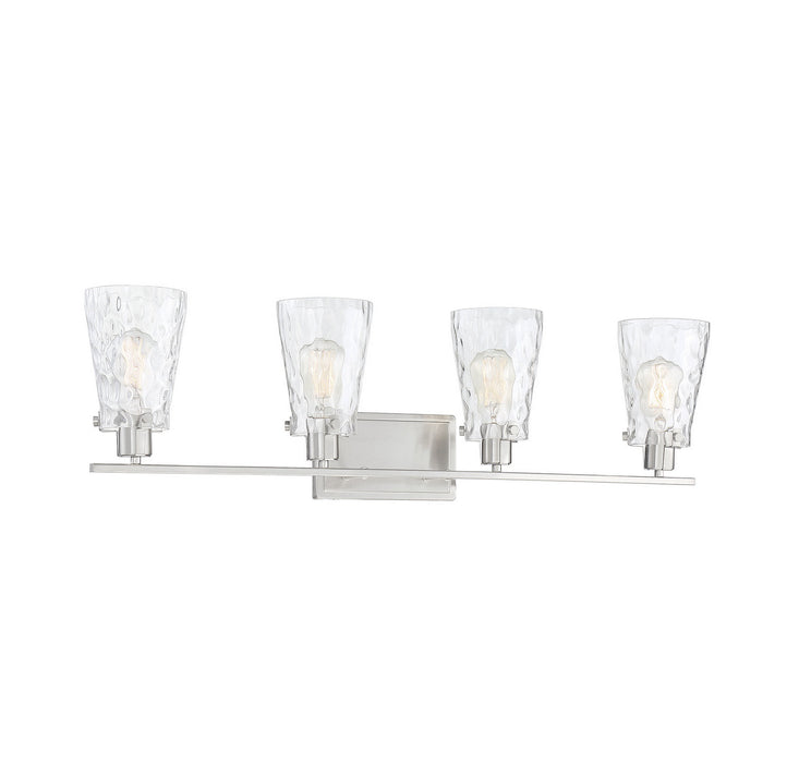 Savoy House 8-4508-4-SN Four Light Bath Bar, Satin Nickel