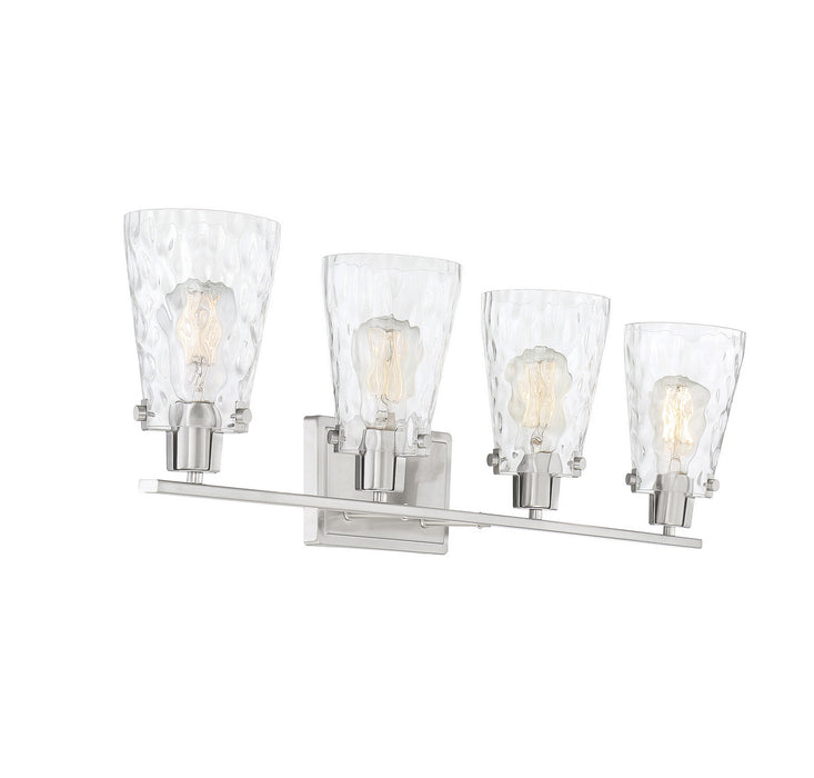 Savoy House 8-4508-4-SN Four Light Bath Bar, Satin Nickel