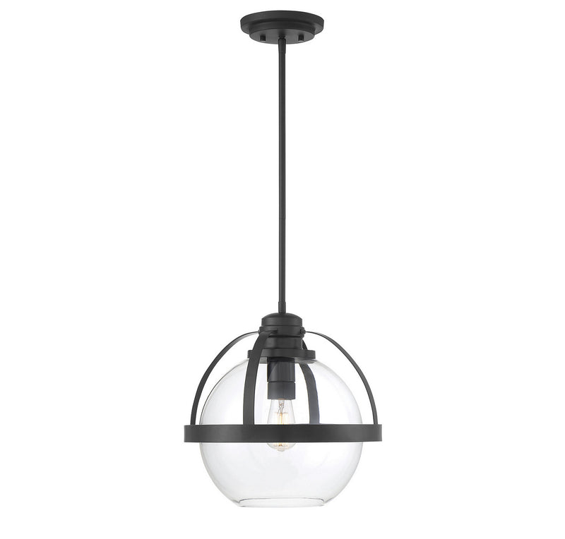 Savoy House 7-7201-1-89 One Light Pendant, Matte Black