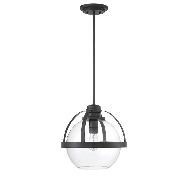 Savoy House 7-7201-1-89 One Light Pendant, Matte Black