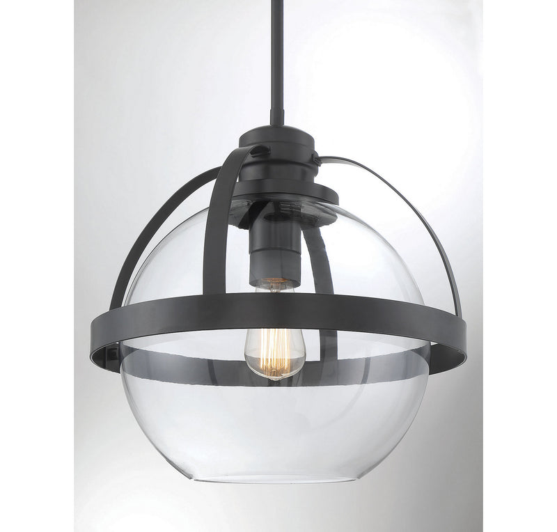Savoy House 7-7201-1-89 One Light Pendant, Matte Black