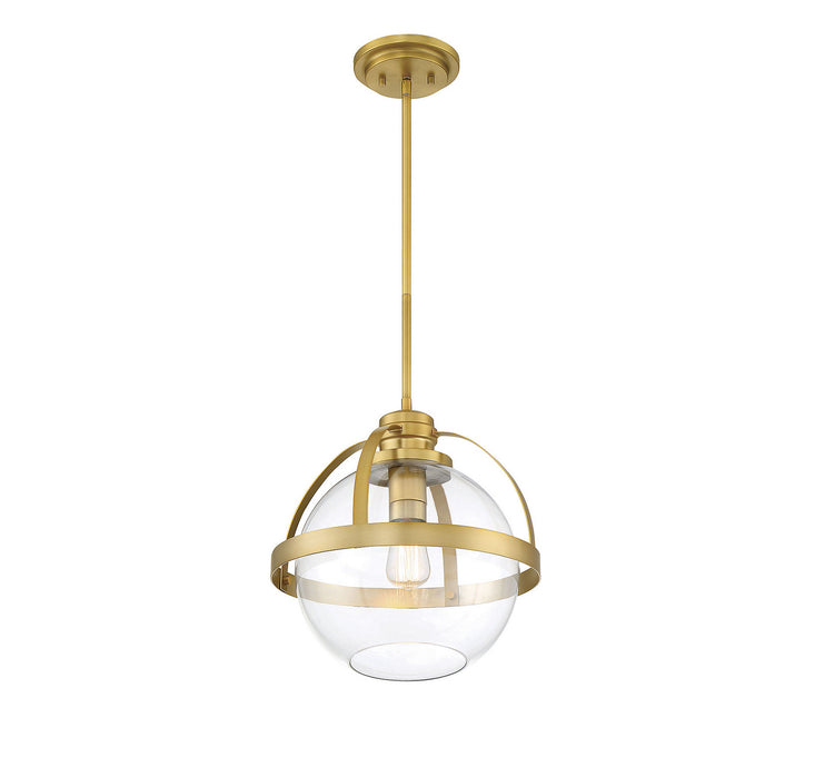 Savoy House 7-7201-1-322 One Light Pendant, Warm Brass