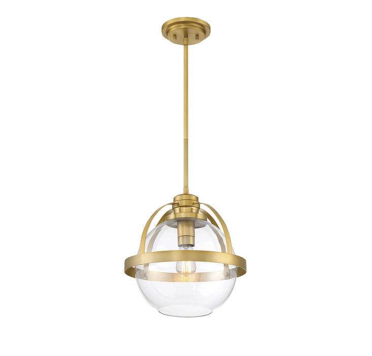 Savoy House 7-7201-1-322 One Light Pendant, Warm Brass
