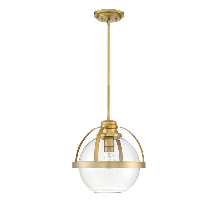 Savoy House 7-7201-1-322 One Light Pendant, Warm Brass