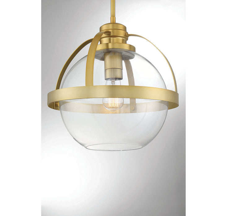 Savoy House 7-7201-1-322 One Light Pendant, Warm Brass