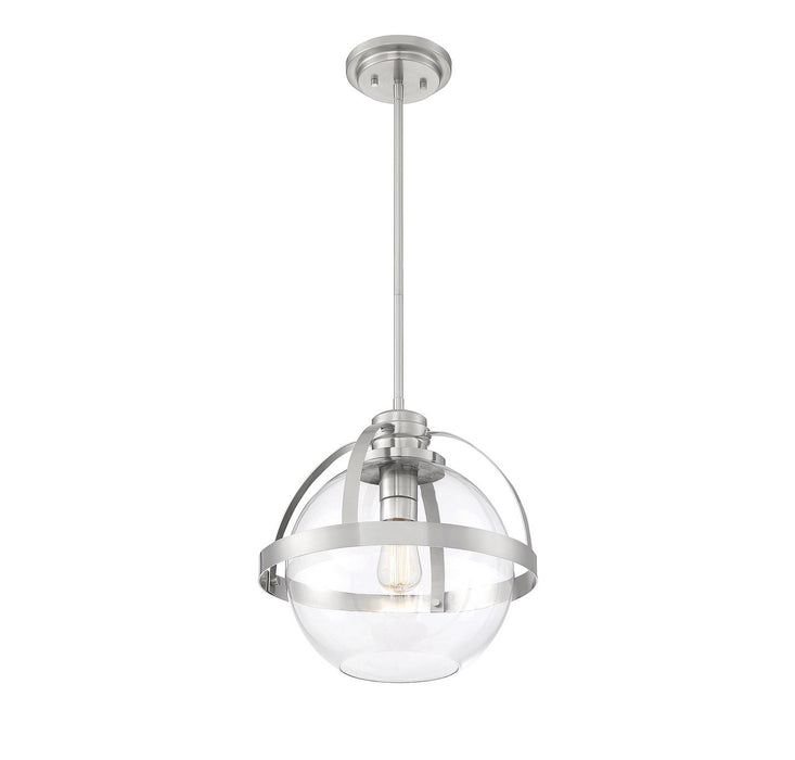 Savoy House 7-7201-1-SN One Light Pendant, Satin Nickel