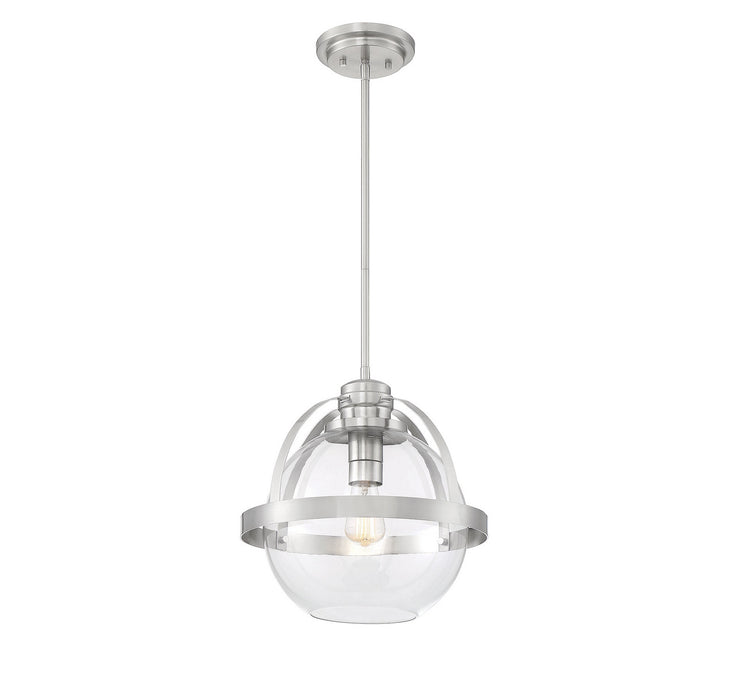 Savoy House 7-7201-1-SN One Light Pendant, Satin Nickel