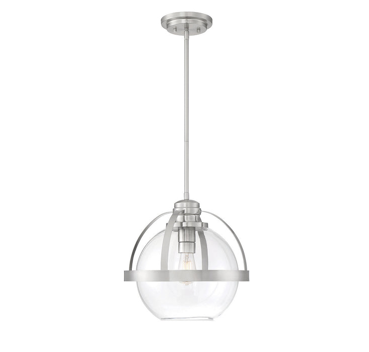 Savoy House 7-7201-1-SN One Light Pendant, Satin Nickel
