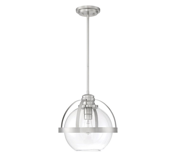 Savoy House 7-7201-1-SN One Light Pendant, Satin Nickel