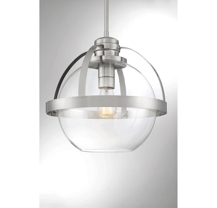 Savoy House 7-7201-1-SN One Light Pendant, Satin Nickel