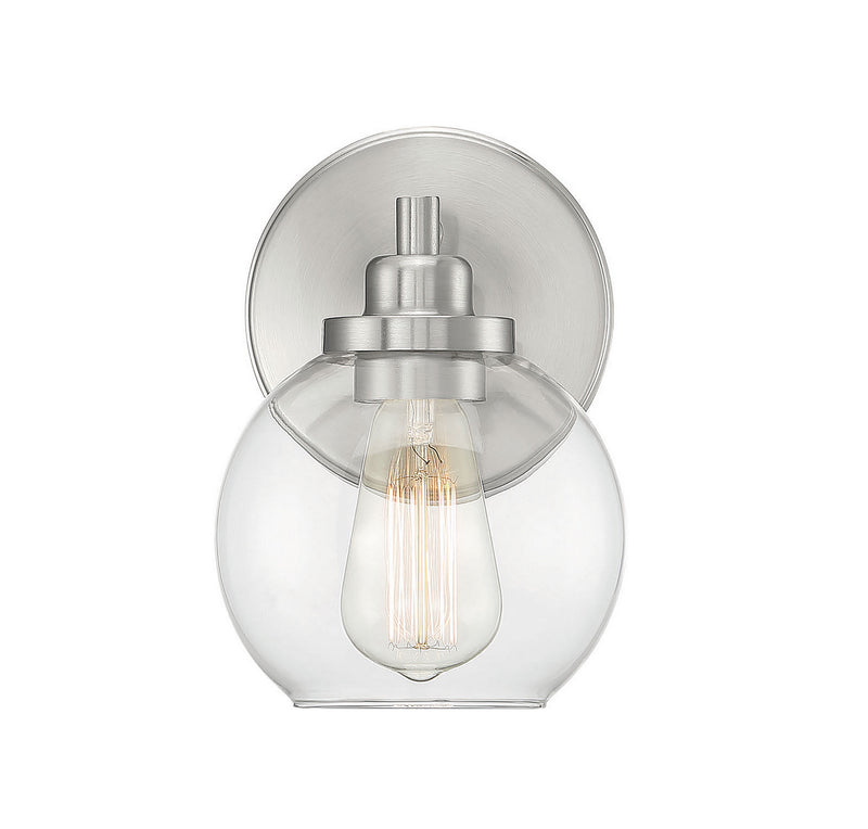 Savoy House 9-4050-1-SN One Light Bath, Satin Nickel
