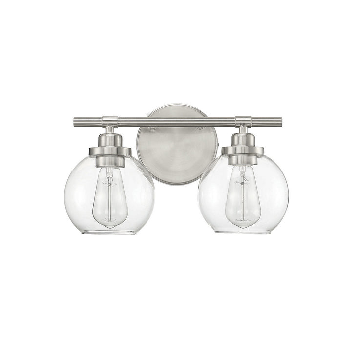 Savoy House 8-4050-2-SN Two Light Bath Bar, Satin Nickel