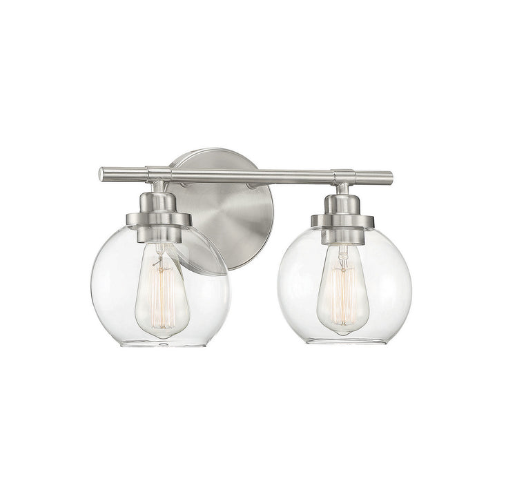 Savoy House 8-4050-2-SN Two Light Bath Bar, Satin Nickel
