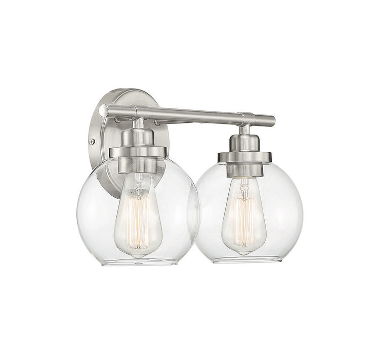 Savoy House 8-4050-2-SN Two Light Bath Bar, Satin Nickel