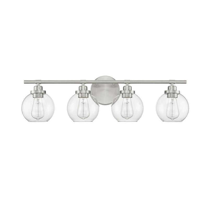 Savoy House 8-4050-4-SN Four Light Bath Bar, Satin Nickel