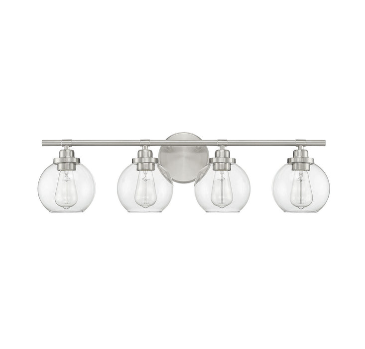 Savoy House 8-4050-4-SN Four Light Bath Bar, Satin Nickel