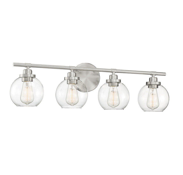 Savoy House 8-4050-4-SN Four Light Bath Bar, Satin Nickel