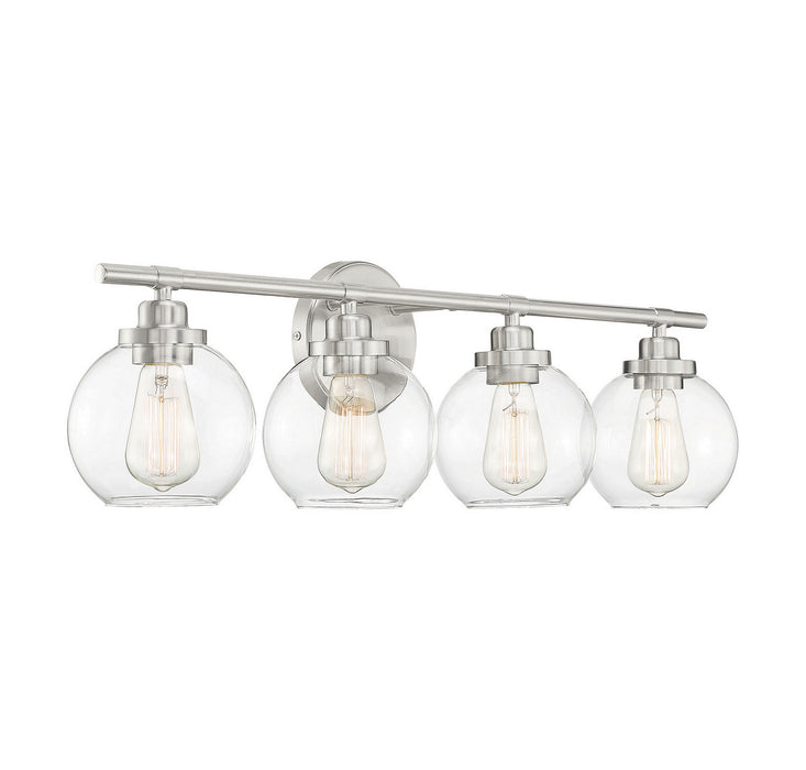 Savoy House 8-4050-4-SN Four Light Bath Bar, Satin Nickel