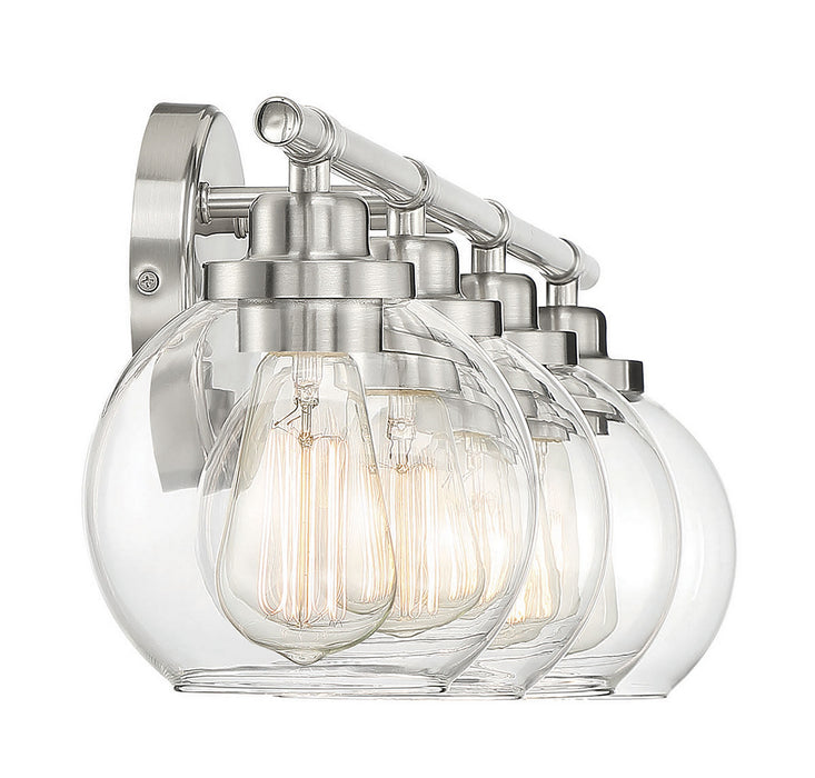 Savoy House 8-4050-4-SN Four Light Bath Bar, Satin Nickel