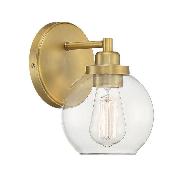 Savoy House 9-4050-1-322 One Light Bath, Warm Brass