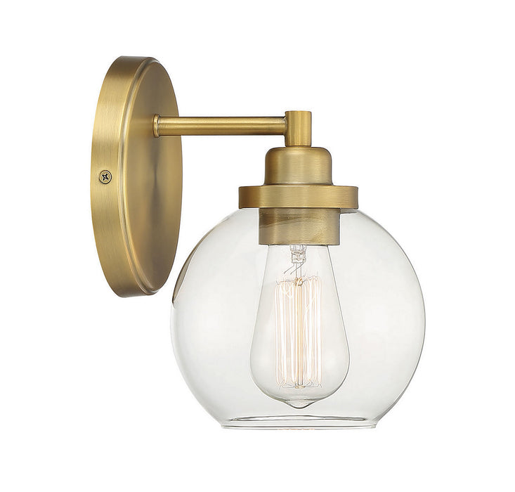 Savoy House 9-4050-1-322 One Light Bath, Warm Brass