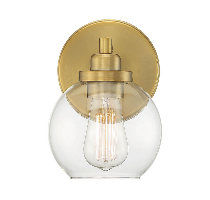 Savoy House 9-4050-1-322 One Light Bath, Warm Brass