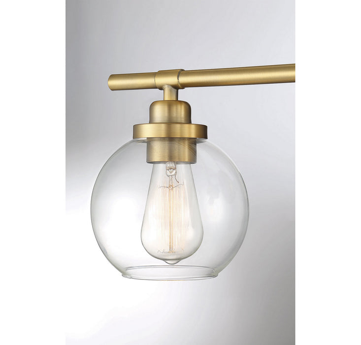 Savoy House 9-4050-1-322 One Light Bath, Warm Brass
